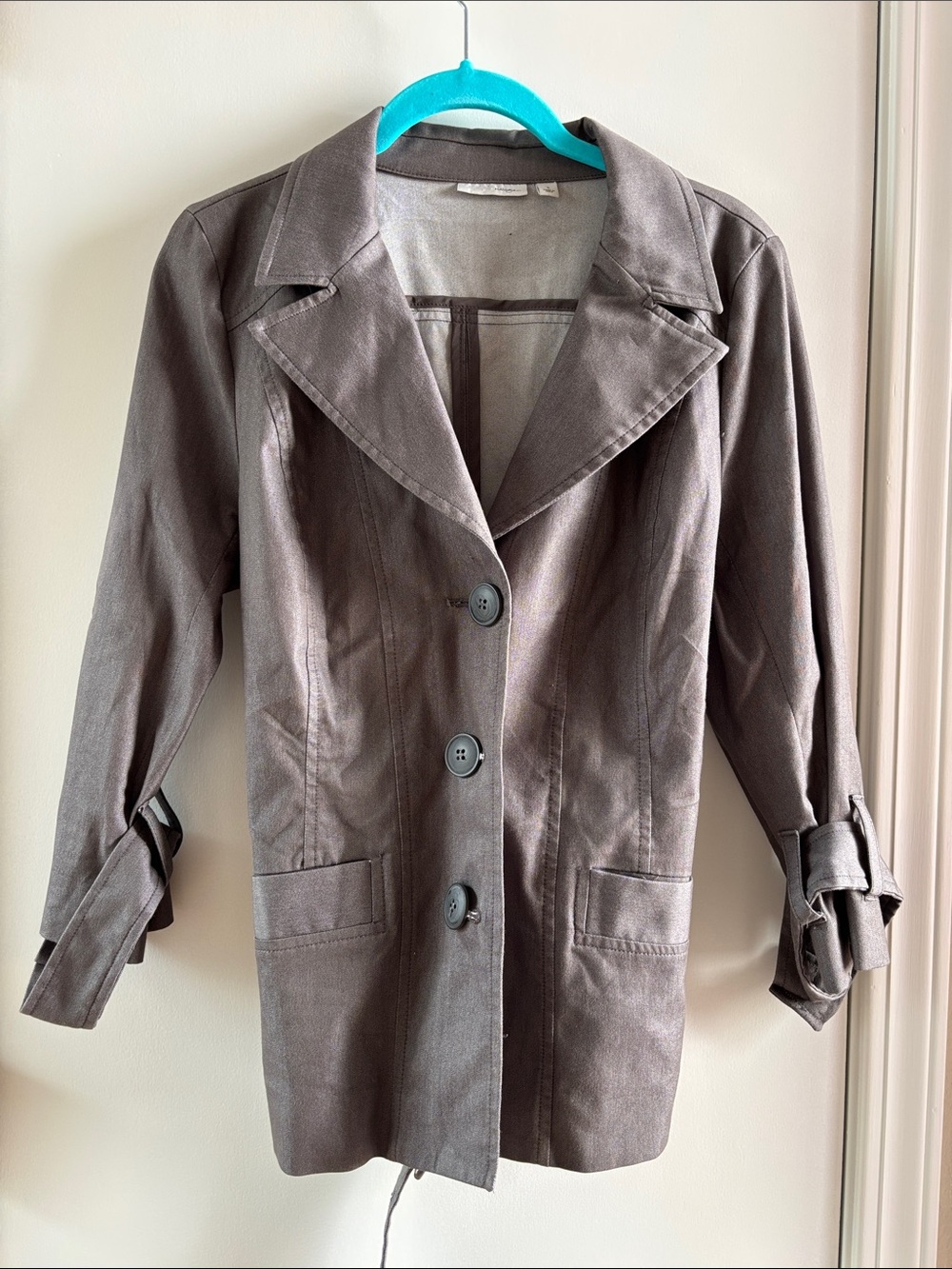 Halogen Dark Brown Trench Coat